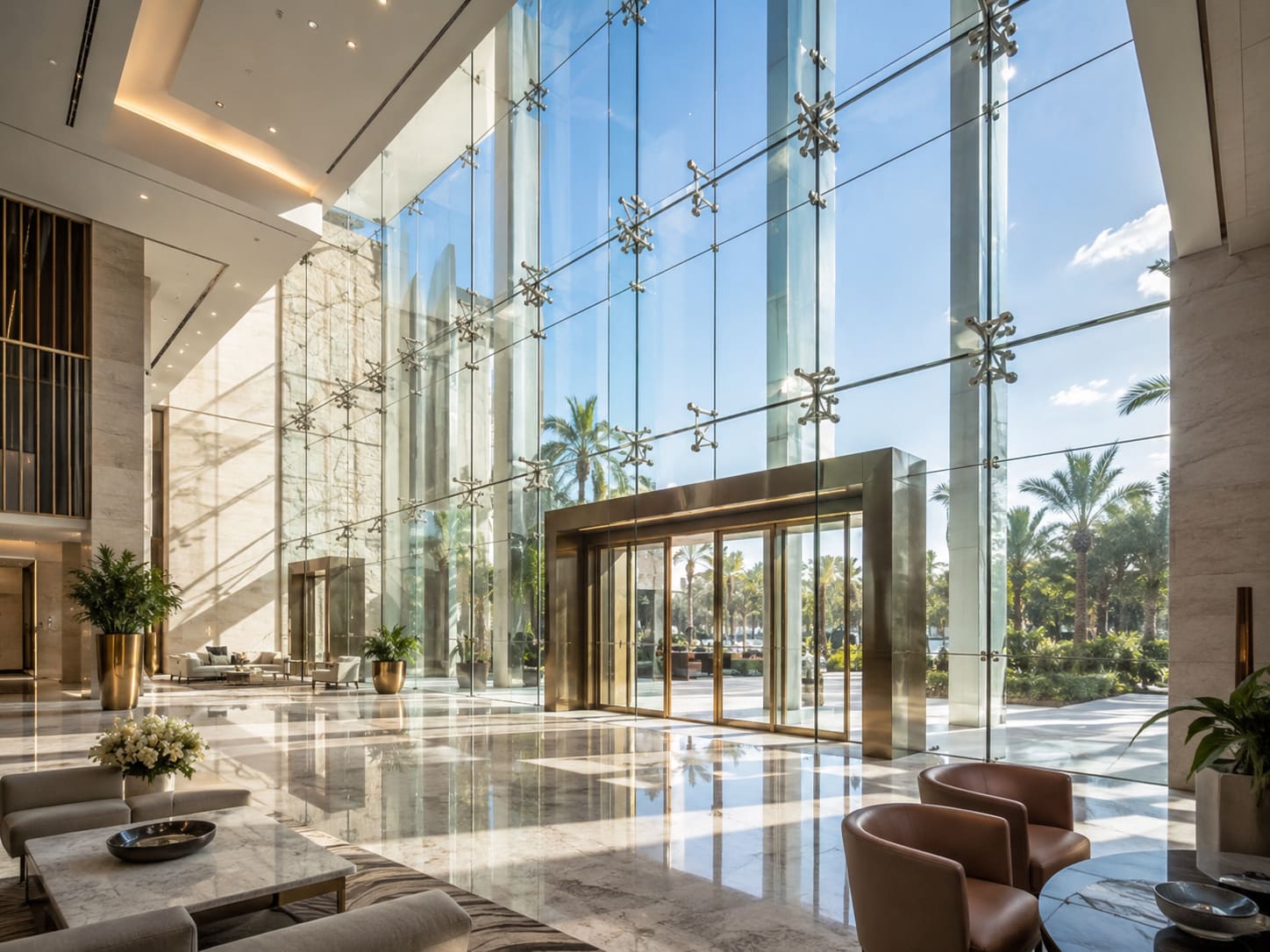 Hotel Lobby Spider Glazing - Vijayawada, AP