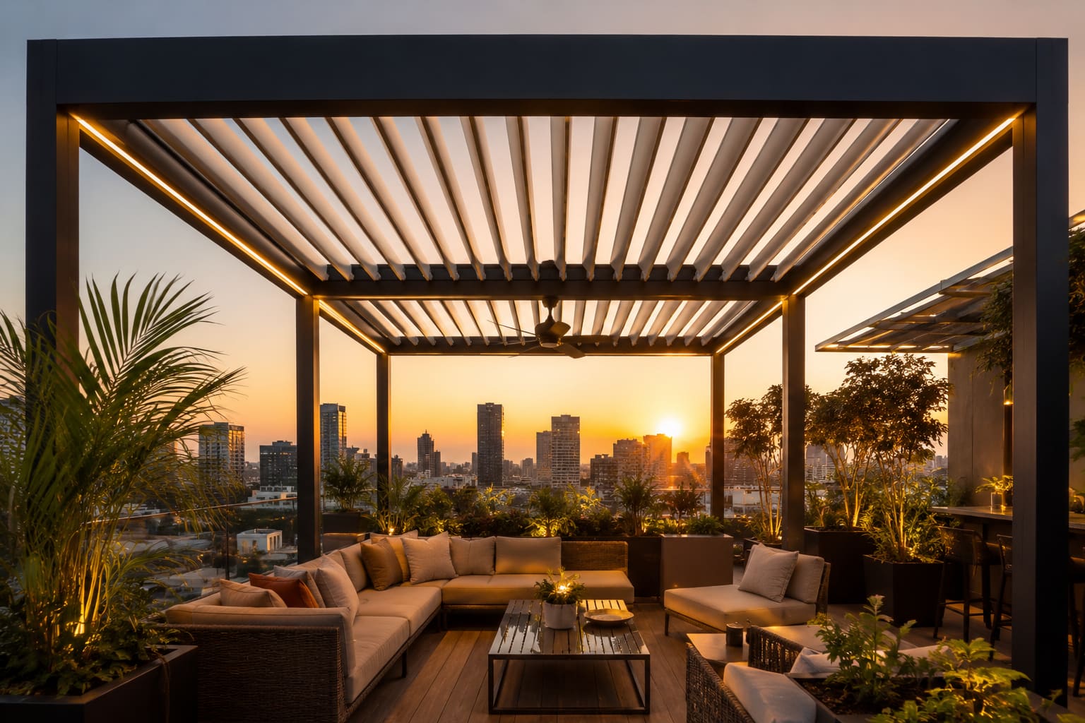 Aluminium & Glass Pergola