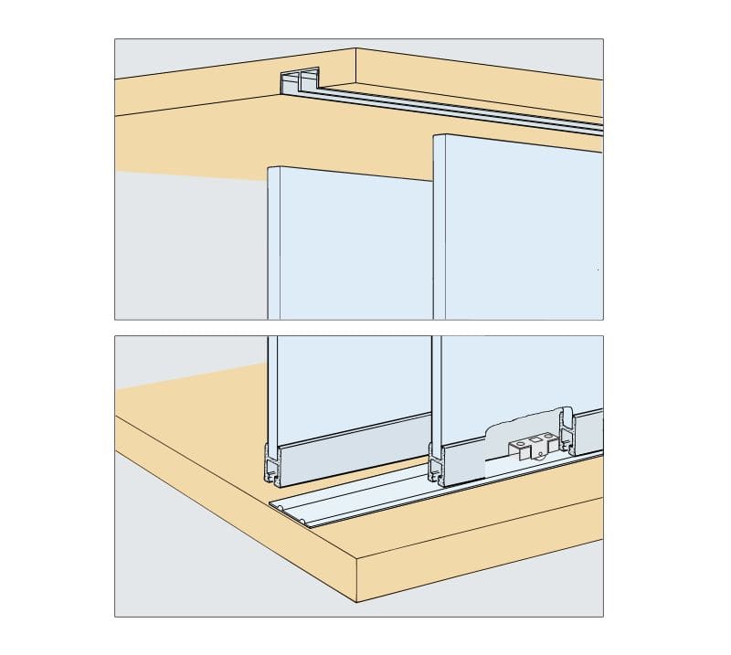 ENOX Glass Cabinet Sliding Fitting EGSF - 004 A