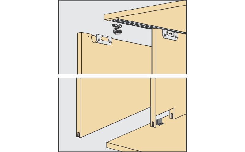 ENOX Wooden Cabinet Sliding Fitting ESLD - 055