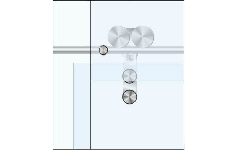 Swift Glass Sliding Door Roller Double (Flat) - SGSF - 042
