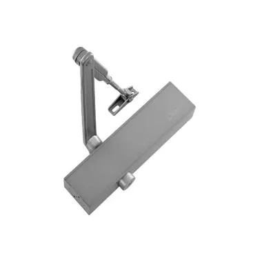 Rack & Pinion Door Closer with Adjustable closing force EN 2-5 | Finish: Silver