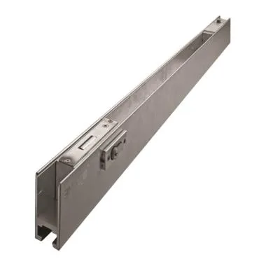 Door Rail with Hydraulic System in European Type | Size 1 Meter | Finish: Satin Stainless Steel