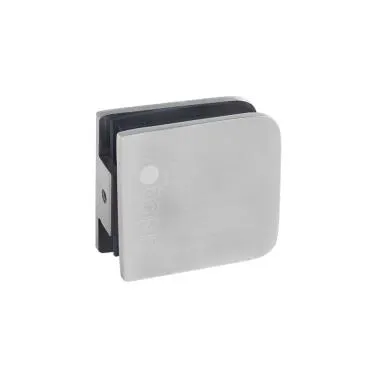 Glass-to-Floor Mount | Finish: Satin Stainless Steel