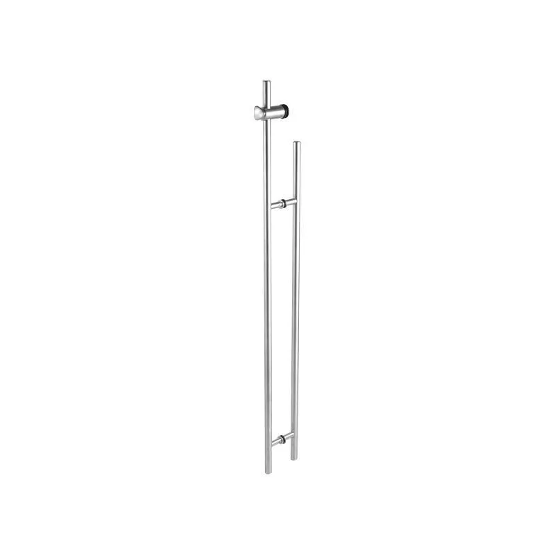 Glass Door Handle with Locking Function | Finish: Satin Stainless Steel