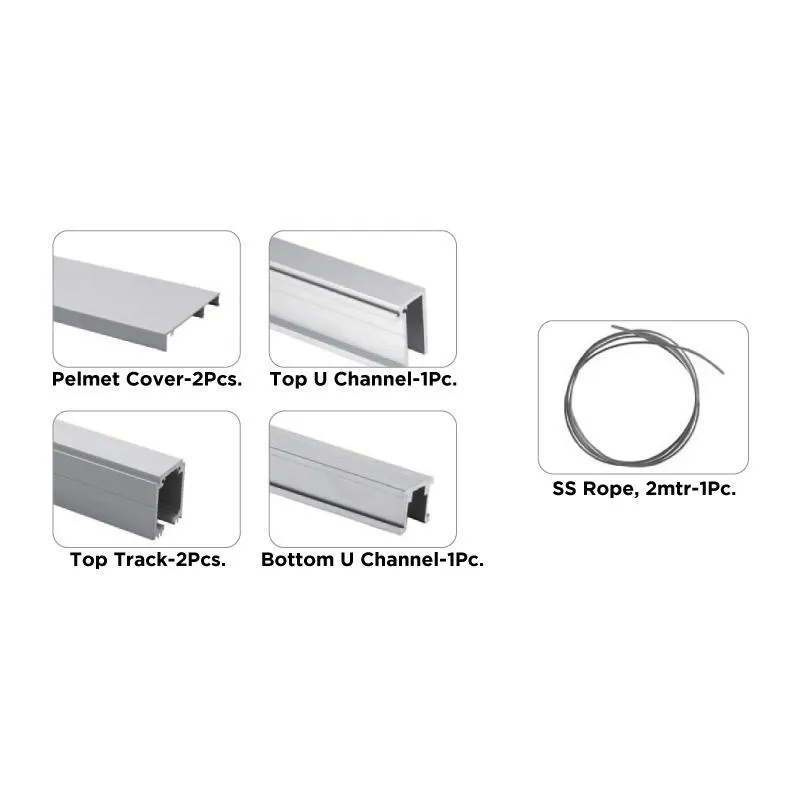 3mtr Track with Other Accessories | Finish: Aluminium Anodized