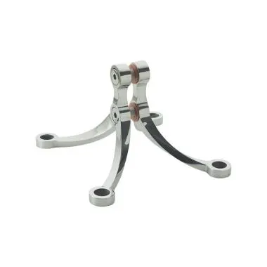 4 Way Spider with Fin | Finish: Polished Stainless Steel