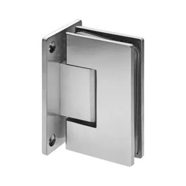 Wall-to-Glass Hinge | Finish: Polished Stainless Steel