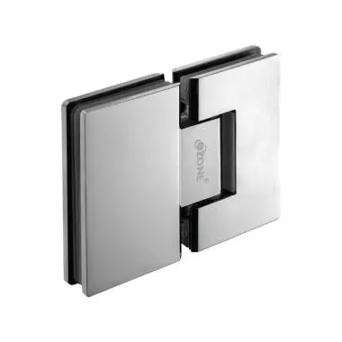 Glass-to-Glass Hinge 180° | Finish: Polished Stainless Steel