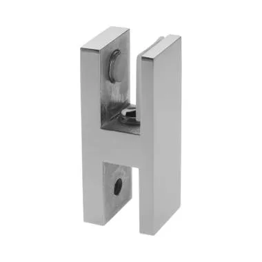 Track-to-glass Connector | Finish: Satin Stainless Steel