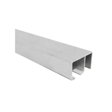 Sliding System Set W/O Track for Single Frameless Door of 80 kg | Length: 2 Meter | Finish: Aluminium Anodized