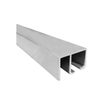 Sliding System Set W/O Track for Single Frameless Door of 150kg | Length: 2 Meter | Finish: Aluminium Anodized