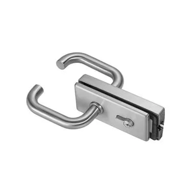 Horizontal Glass Door Lock OZ-MGL-11S Series | Finish: Satin Stainless Steel
