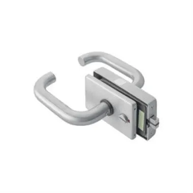 Horizontal Glass Door Lock OZ-MGL-11S Series | Finish: Satin Stainless Steel