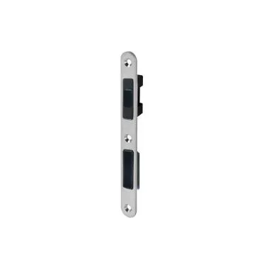 Strike Plate for Magnetic Rectangular Glass Door Lock for Glass-to-Wall Application | Finish: Satin Stainless Steel