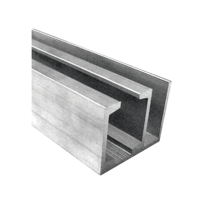 Aluminium Anodized Track for Sliding & Fixed Glass Door Panels | Length: 2 Meter | Finish: Aluminium Anodized