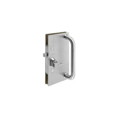 Door Lock With Handle For Sliding Folding Door | Finish: Satin Stainless Steel