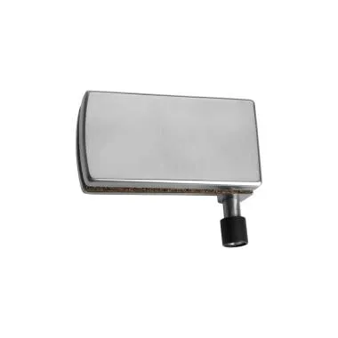 End Sliding Folding Panel Fitting with Guide Locator | Finish: Satin Stainless Steel