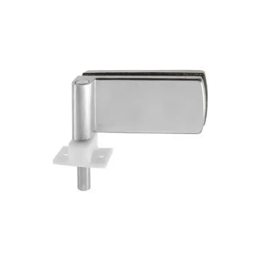 End Panel Fitting With Bottom Pivot | Finish: Satin Stainless Steel