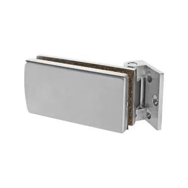 Glass to Wall Hinge for Single Action Doors | Finish: Satin Stainless Steel