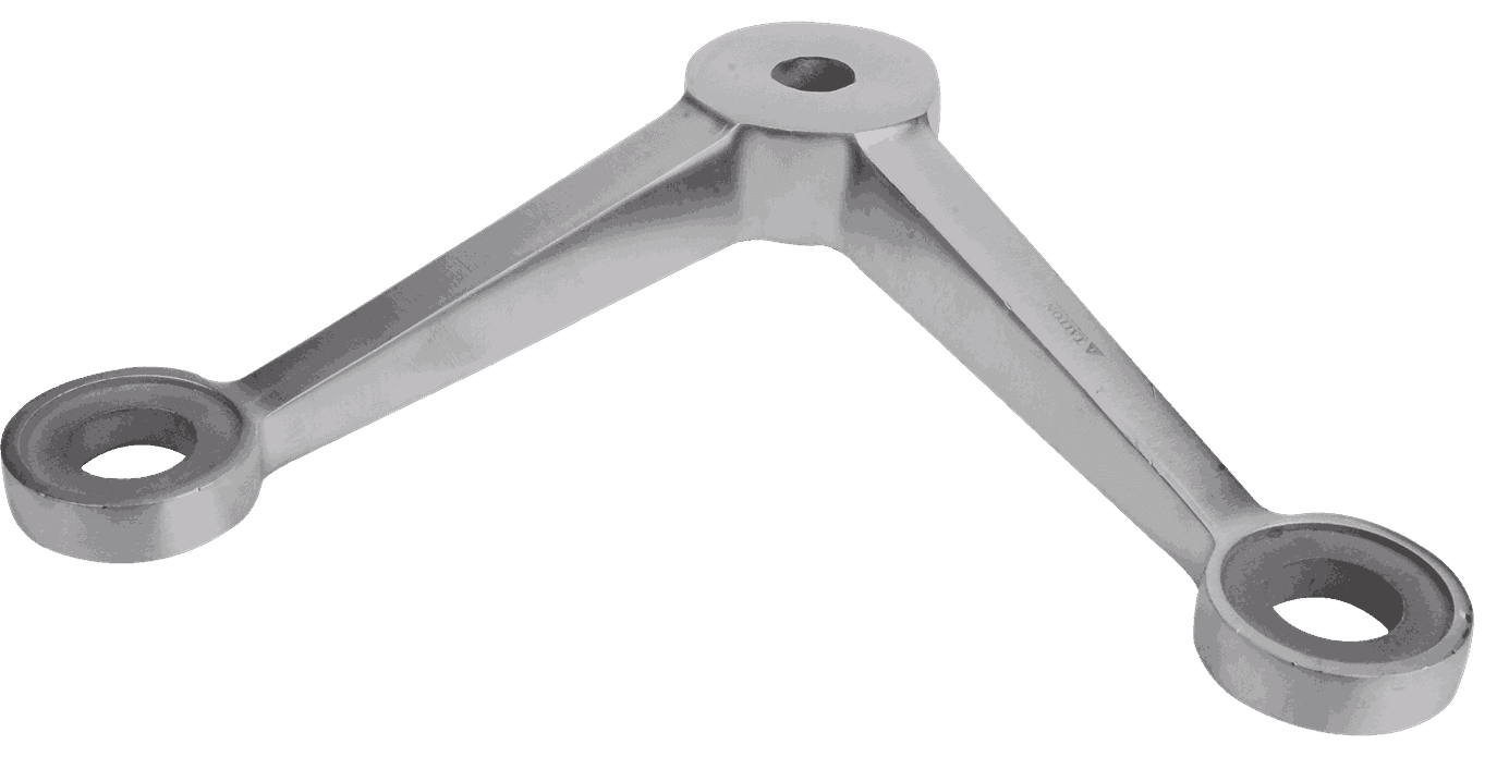 The TSP-B-202A is a two-way spider connector designed for 180-degree applications, featuring a sleek, finless design for streamlined performance.